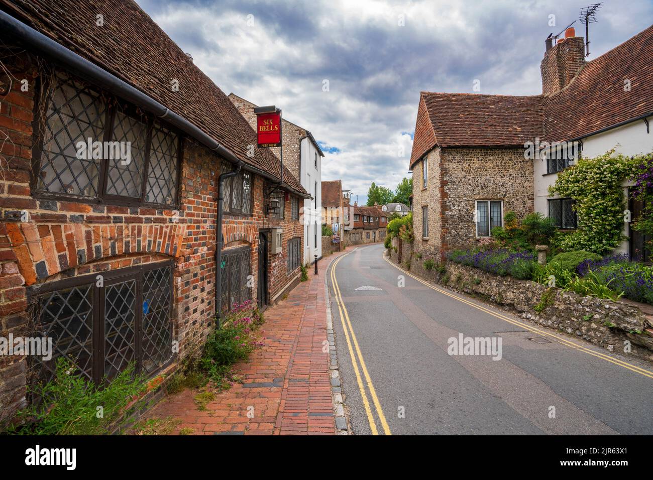 Six Bells, Alfriston, East Sussex, Angleterre, Royaume-Uni Banque D'Images