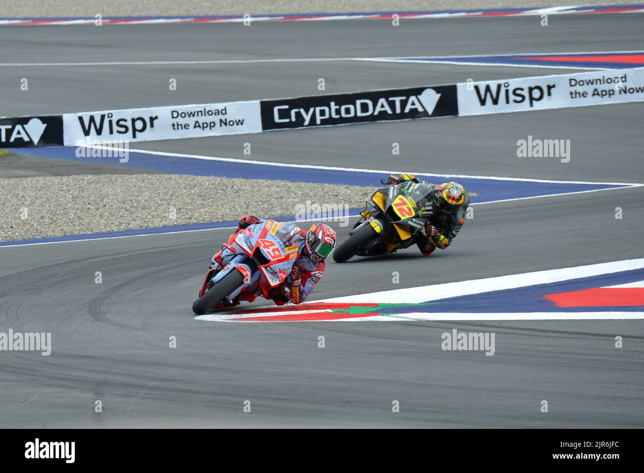 Anneau de taureaux rouges, Spielberg, Autriche, 21 août 2022, Di Giannantonio Fabio ITA Gresini Racing MotoGP Ducati pendant CryptoDATA Motorrad Grand Prix von Banque D'Images