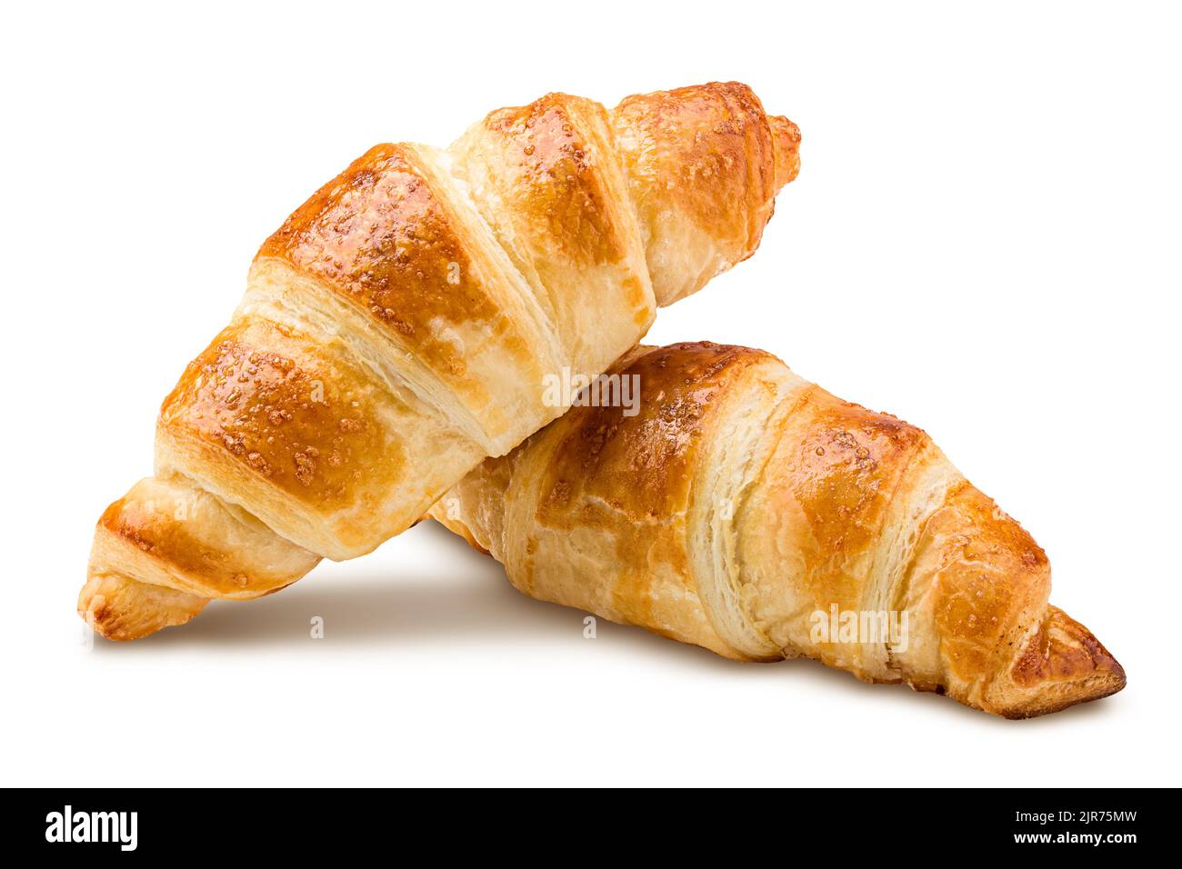 croissant, isolé sur fond blanc, chemin d'écrêtage, pleine profondeur de champ Banque D'Images