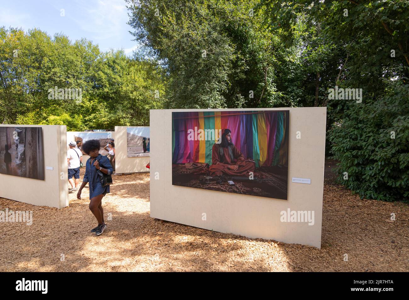 Festival photo en plein air de la Gacilly 2022, photo de la Véronique de Viguerie Banque D'Images