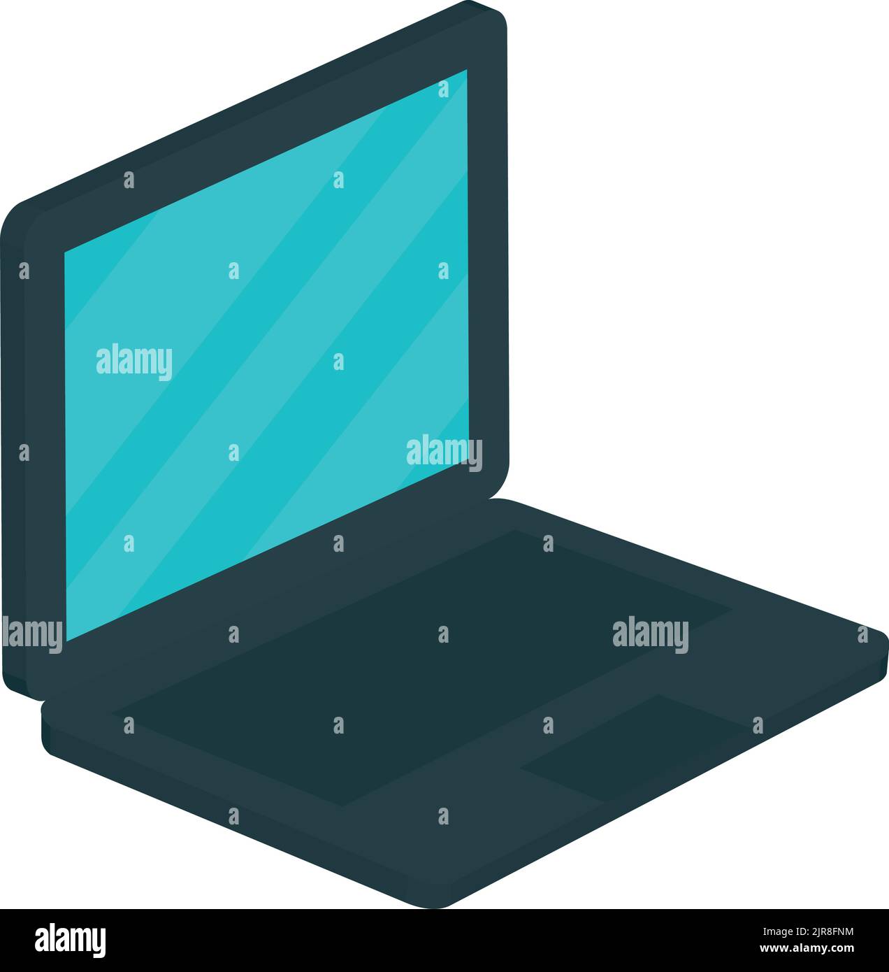 icône isométrique de l'ordinateur portable Illustration de Vecteur