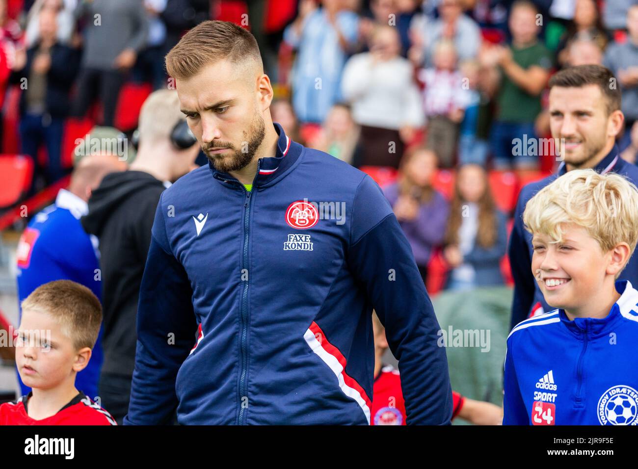 Aalborg, Danemark. 21st, août 2022. Le gardien de but Josip Posavec d'AAB vu pendant le match Superliga 3F entre Aalborg Boldklub et Broendby IF au parc Aalborg Portland à Aalborg. (Crédit photo: Gonzales photo - Balazs Popal). Banque D'Images