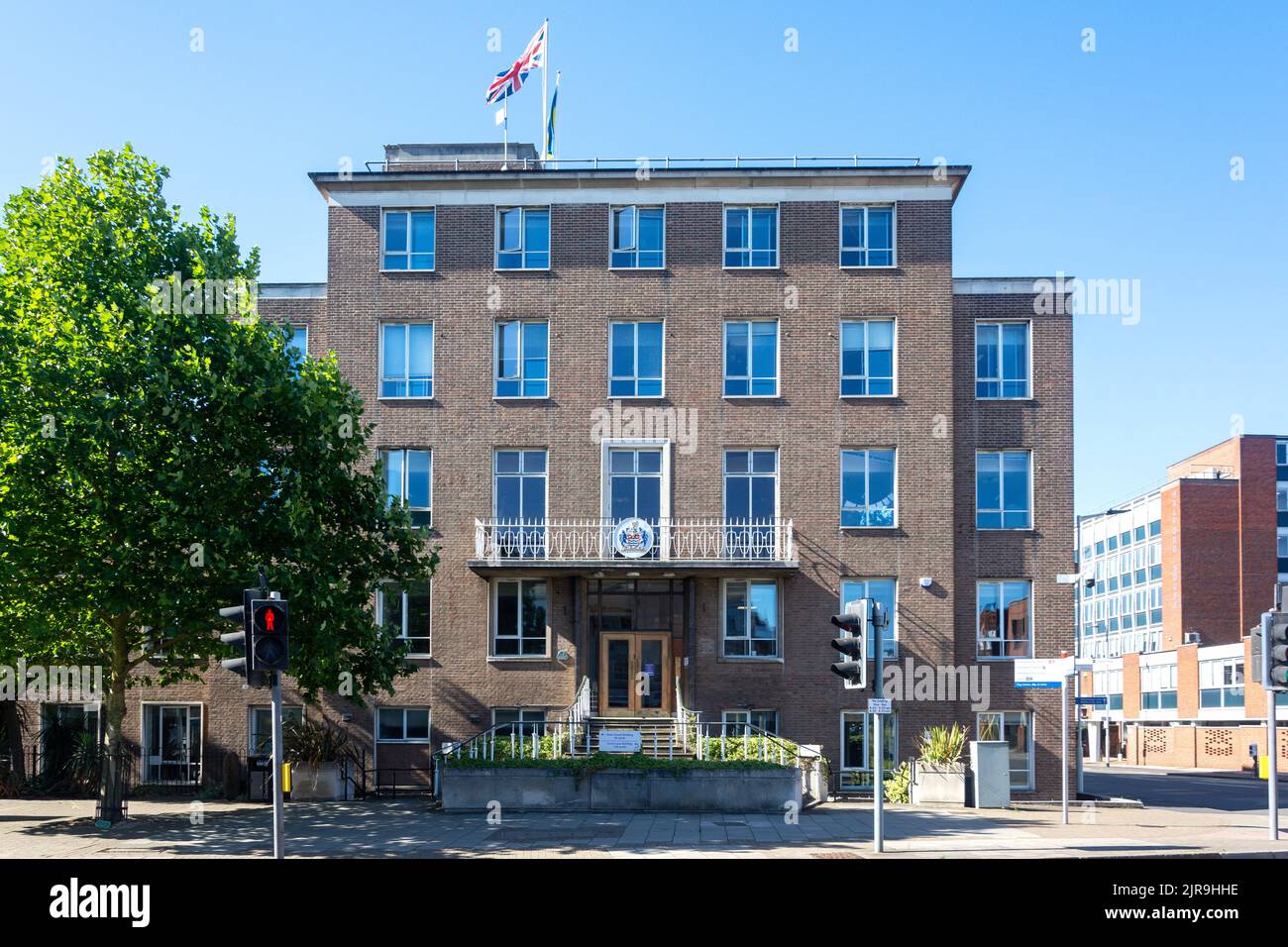 Civic Center, Duke Street, Chelmsford, Essex, Angleterre, Royaume-Uni Banque D'Images