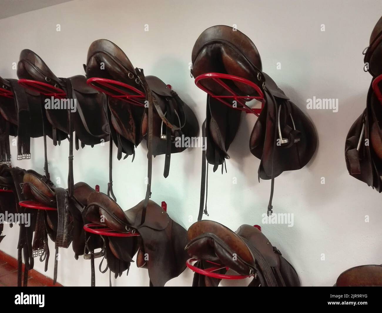 Ensemble De Selle Western En Cuir - Cordon - Tailles 10 à 18 Pouces - Neuf