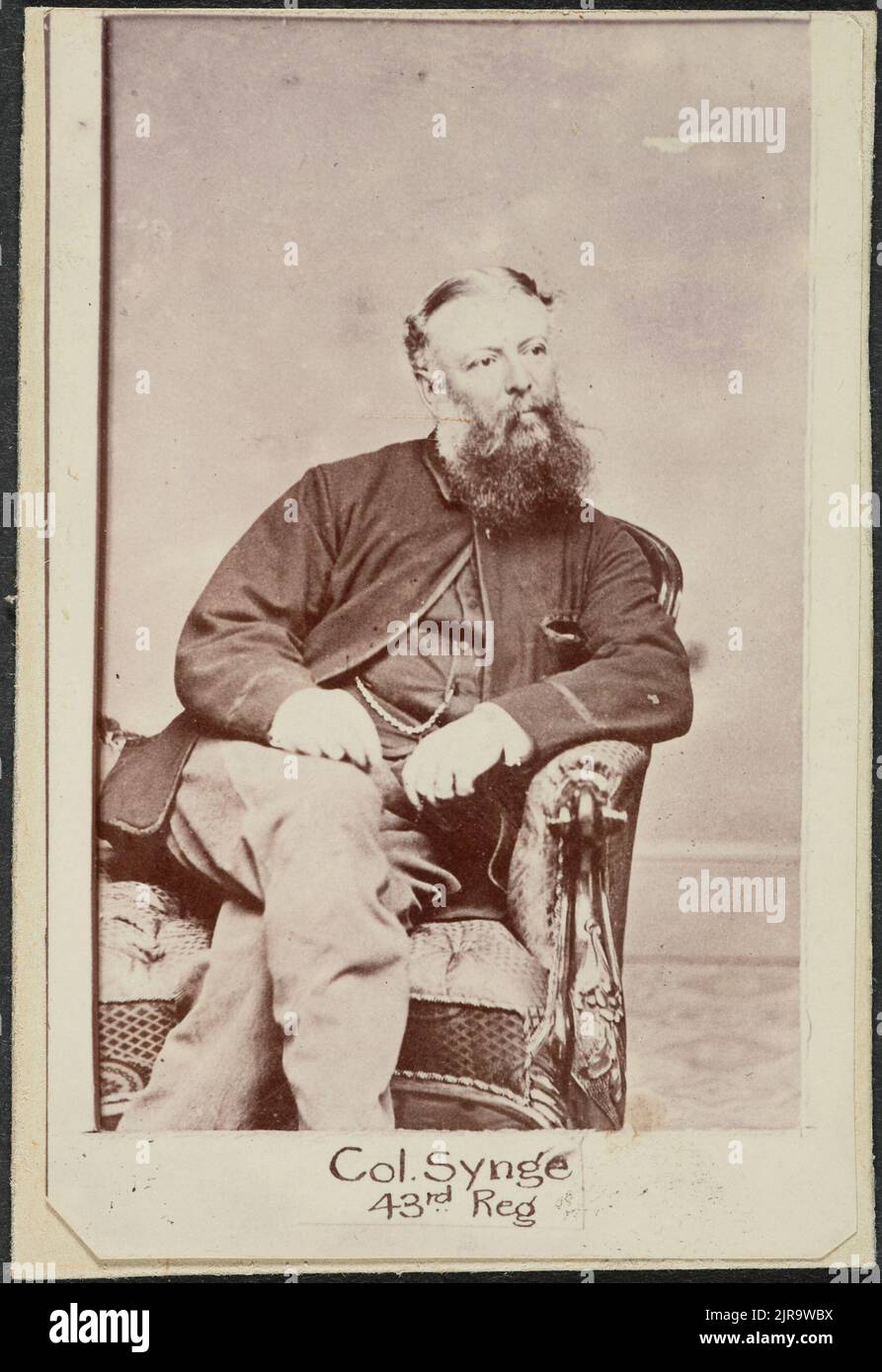 Major-général Synge, vers 1900, par William Francis Gordon. Banque D'Images