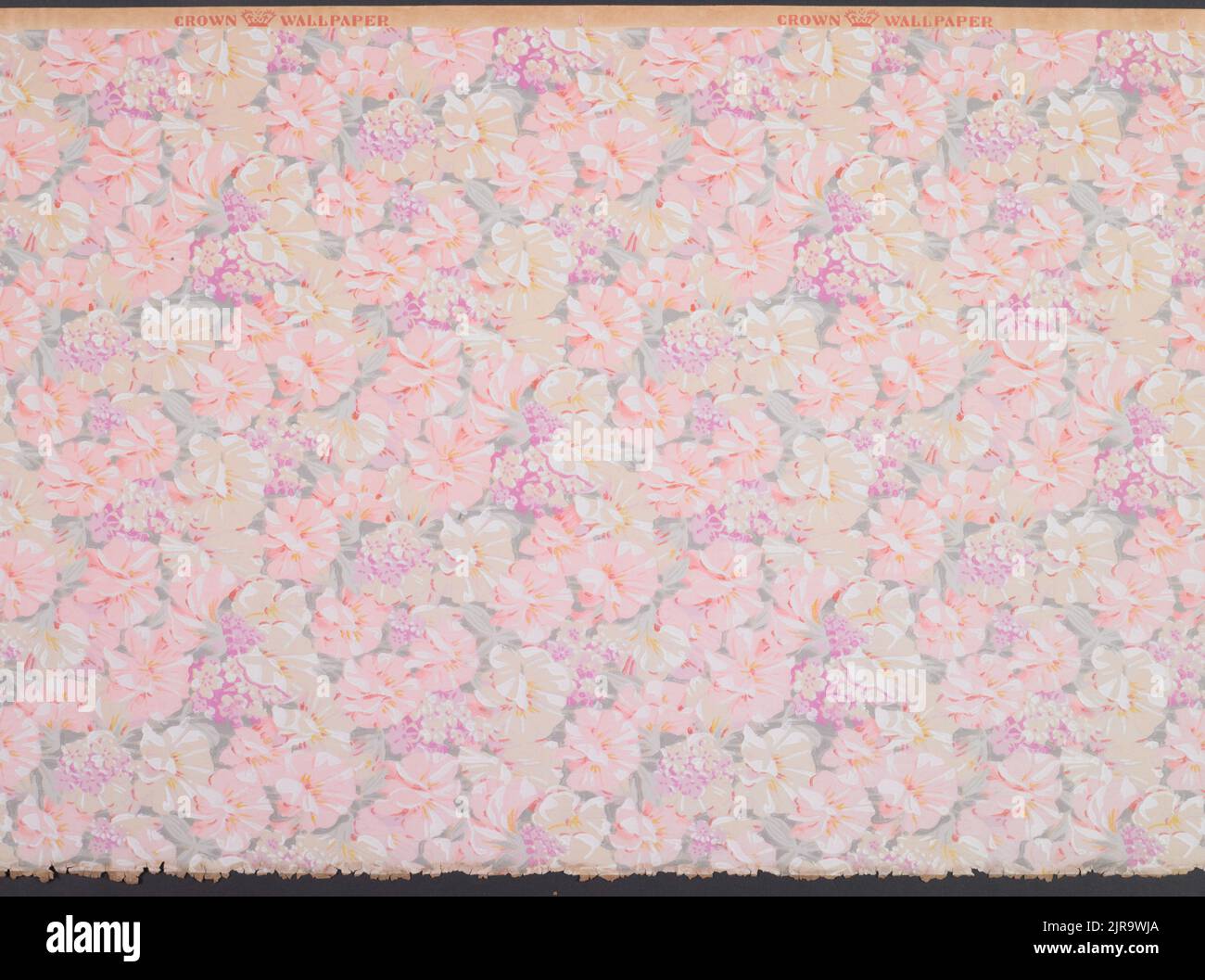 Papier peint, 1930s, Angleterre, par Crown Wallpaper. Don de Ray et Betty Weeber, 2010. Banque D'Images