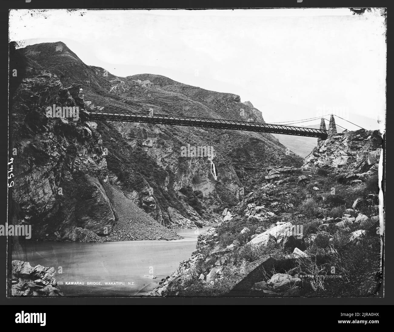 Pont de Kawarau, Wakatipu, Nouvelle-Zélande, 1878-1880, Wakatipu, Lake, par William Hart, Hart, Campbell & Co Banque D'Images