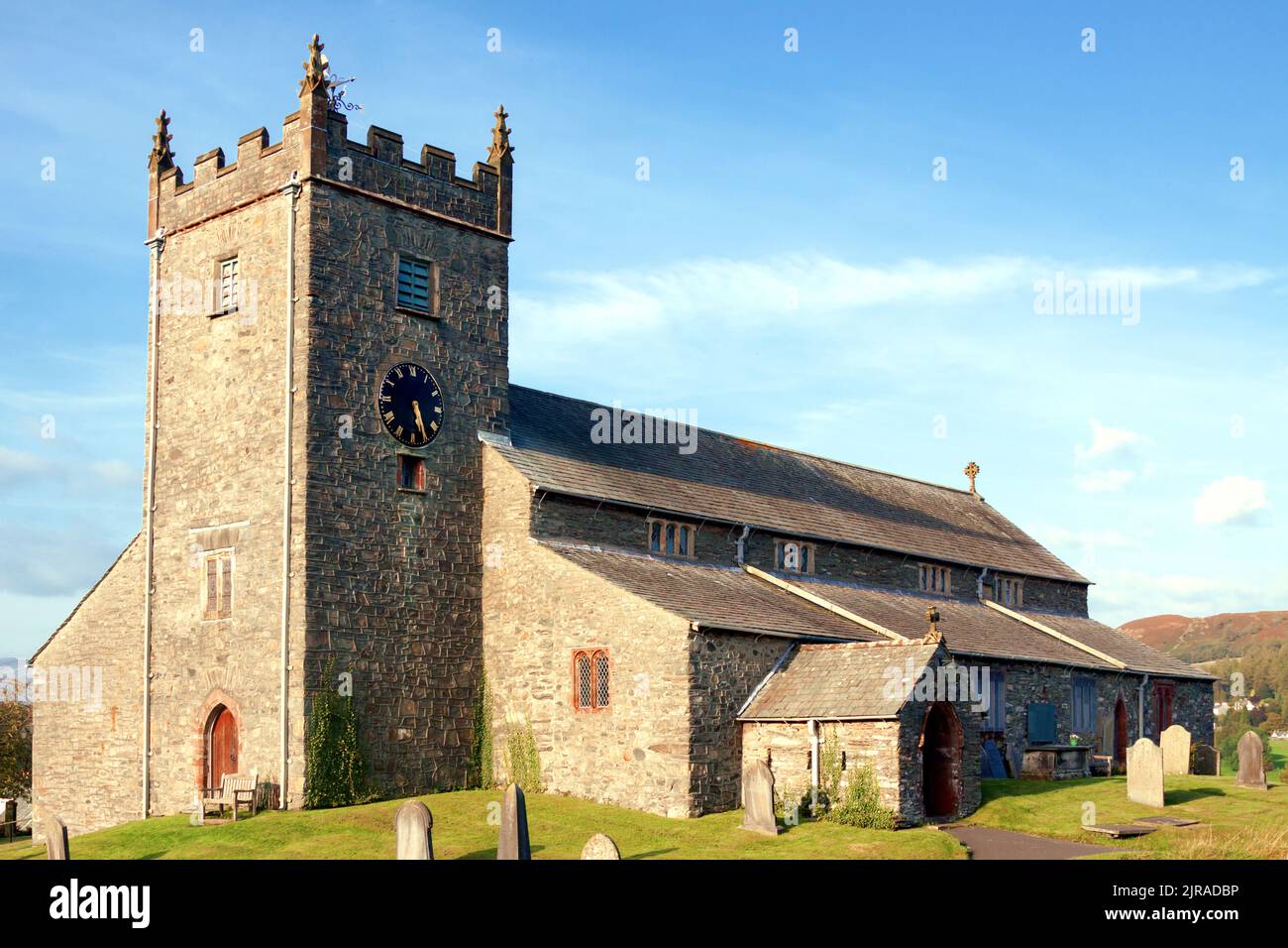 Eglise St Michael et All Angels, Hawkshead, Lake District, Cumbria, Royaume-Uni Banque D'Images