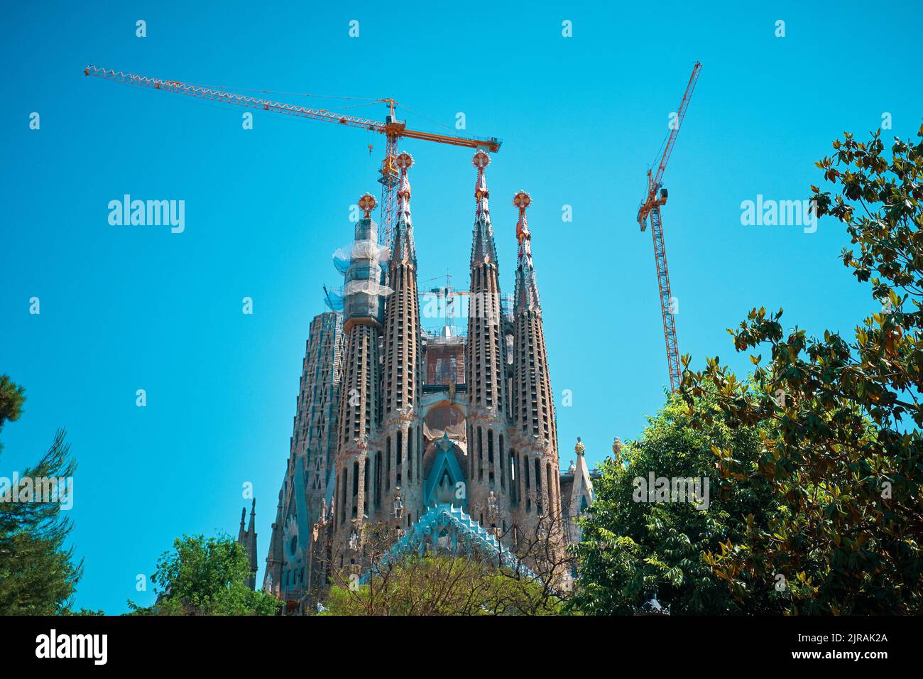 BARCELONE, ESPAGNE -19 MAI 2018: La basilique i Temple Expiatori de la Sagrada Familia à Barcelone Banque D'Images