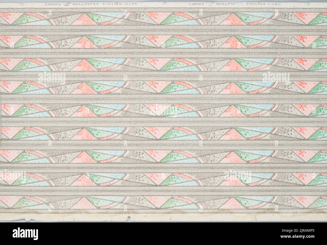Papier peint, 1930s, Angleterre, par Crown Wallpaper. Don de Ray et Betty Weeber, 2010. Banque D'Images