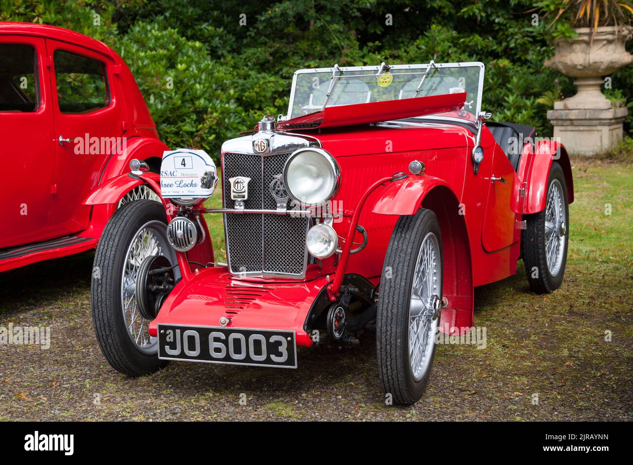 1932 MG J2 appartenant à Graham Runcieman de Bearsden, Glasgow, pris au Three Lochs Classic à Rhu, Helensburgh, Écosse Banque D'Images