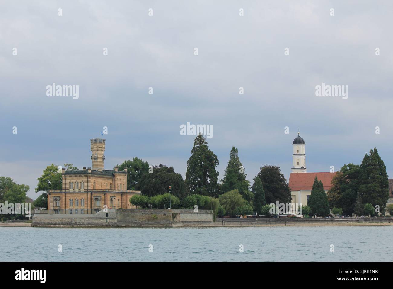 Schloss Montfort mit St. Martin Weitsicht Banque D'Images
