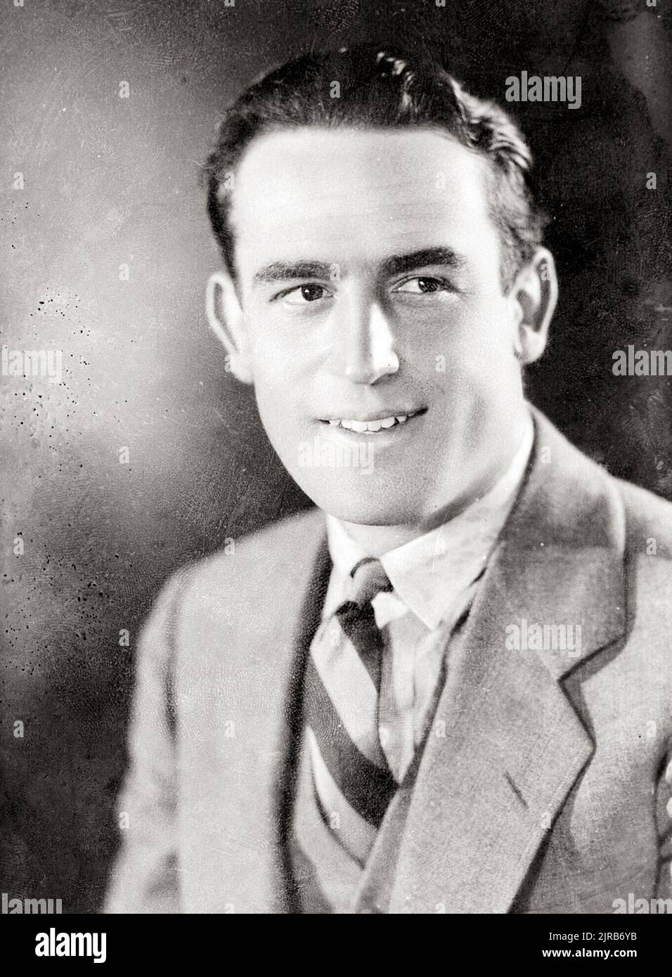 Célèbre acteur, portrait Harold Lloyd (Paramount, 1927). Banque D'Images