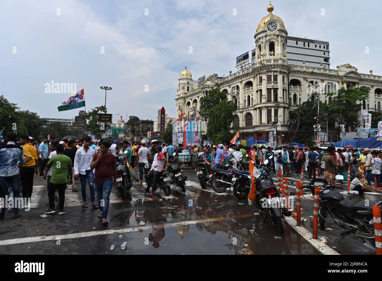 Kolkata, Bengale-Occidental, Inde - 21st juillet 2022 : tout l'Inde Trinamool Congress Party, AITC ou TMC, à Ekuche juillet, Shadid Dibas, Martyrs day Rally. Banque D'Images