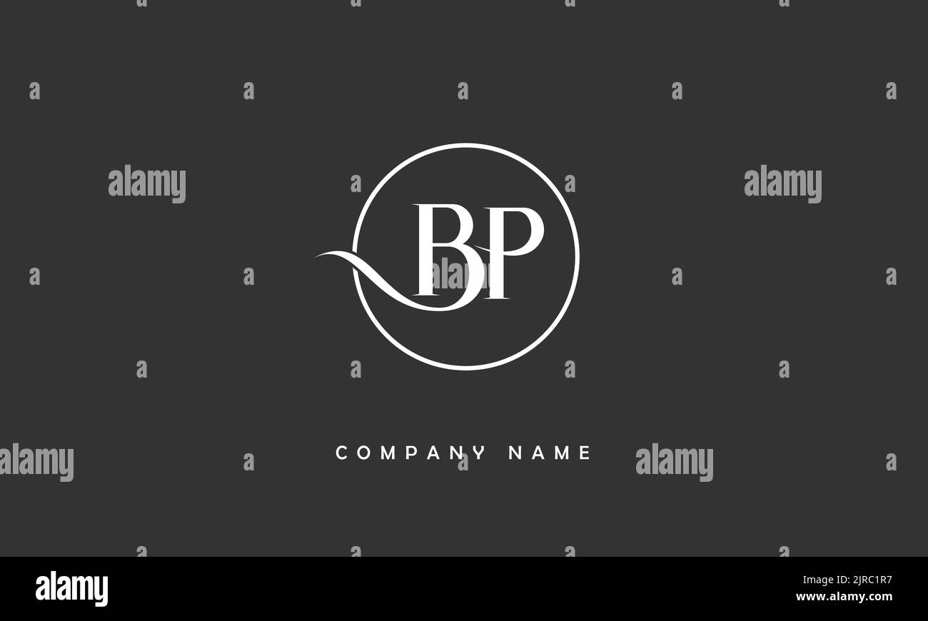BP, PB lettres abstraites logo Monogramme Illustration de Vecteur