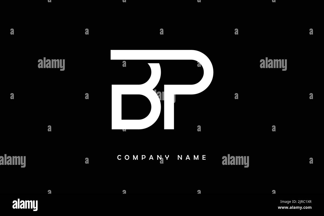 BP, PB lettres abstraites logo Monogramme Illustration de Vecteur