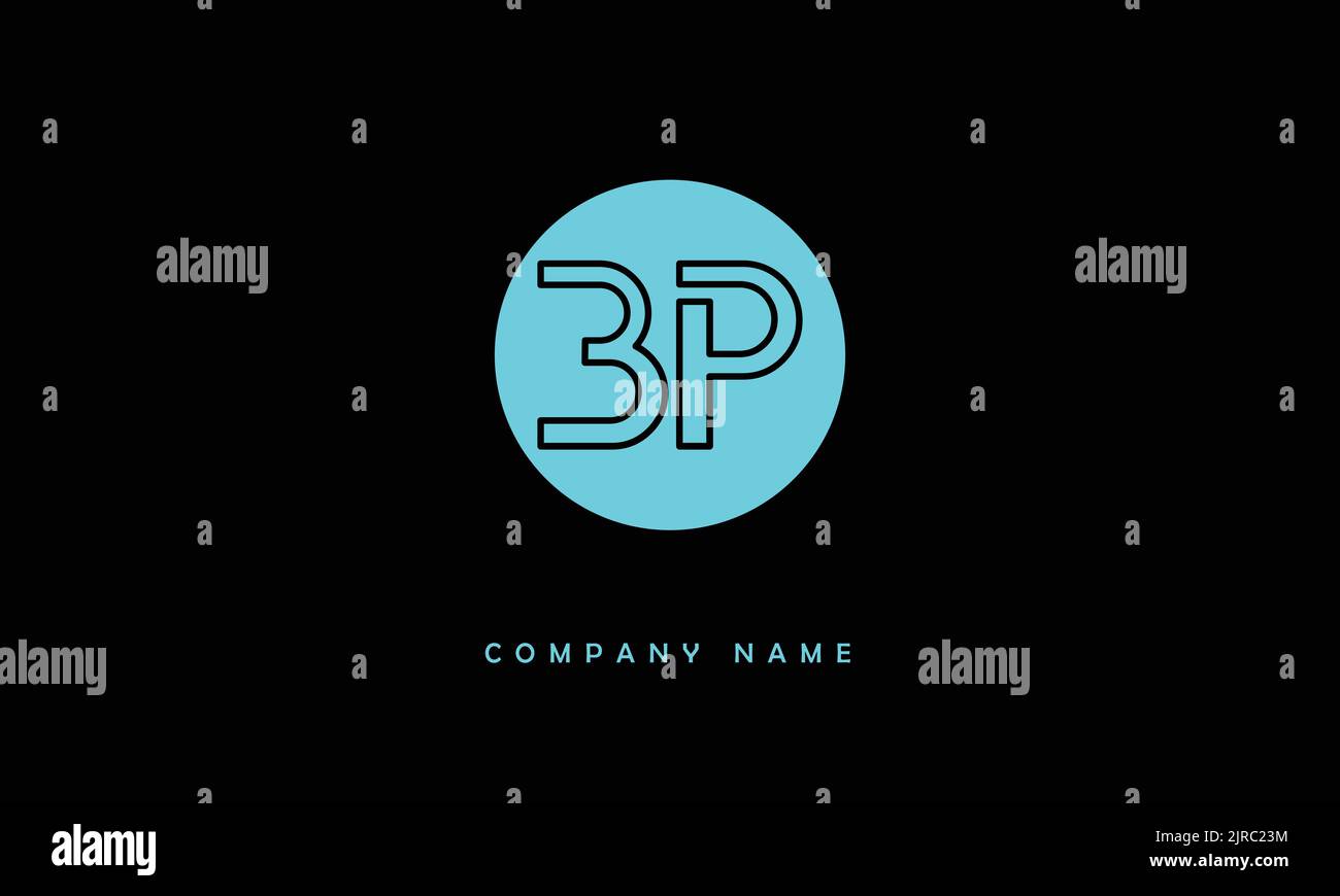 BP, PB lettres abstraites logo Monogramme Illustration de Vecteur