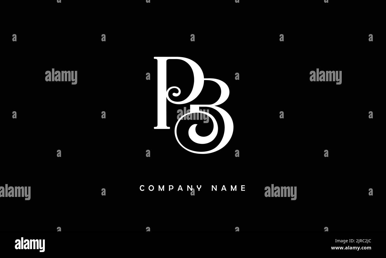 BP, PB lettres abstraites logo Monogramme Illustration de Vecteur