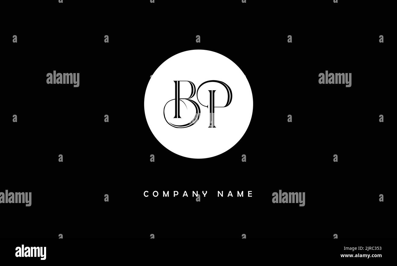 BP, PB lettres abstraites logo Monogramme Illustration de Vecteur