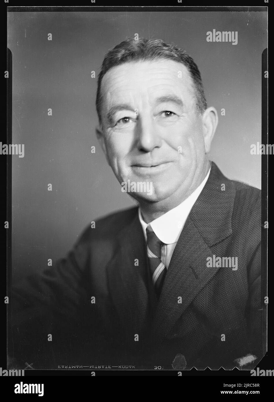 M. T [ou F] Brodie, octobre 1935, Wellington, par Spencer Digby Studios. Collection Spencer Digby / Ronald D Woolf. Don de Ronald Woolf, 1975. Banque D'Images