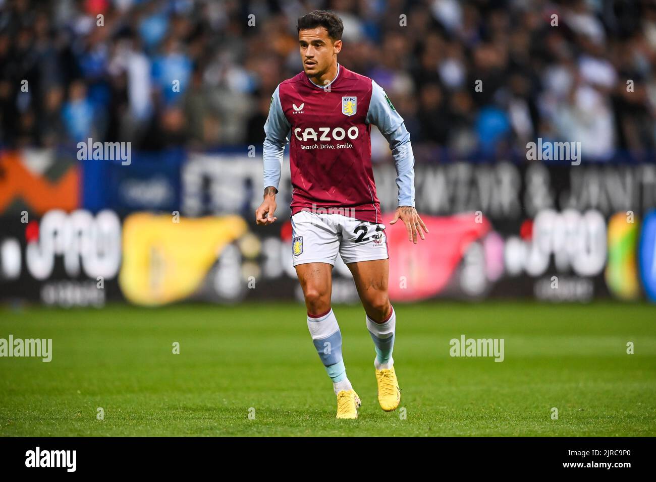 Philippe Coutinho #23 de Aston Villa pendant le match Banque D'Images Philippe Coutinho #23 de Aston Villa pendant le match Banque D'Images