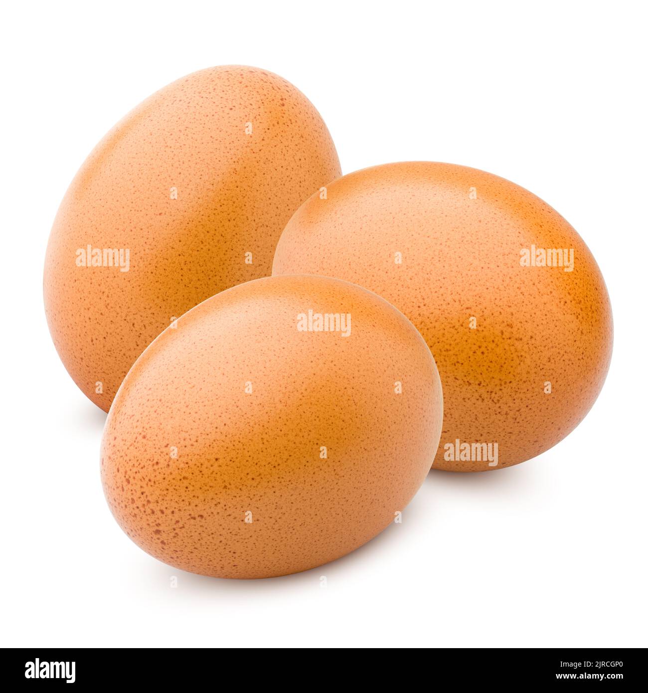 oeuf de poulet, isolé sur fond blanc, chemin de coupure, profondeur de champ complète Banque D'Images