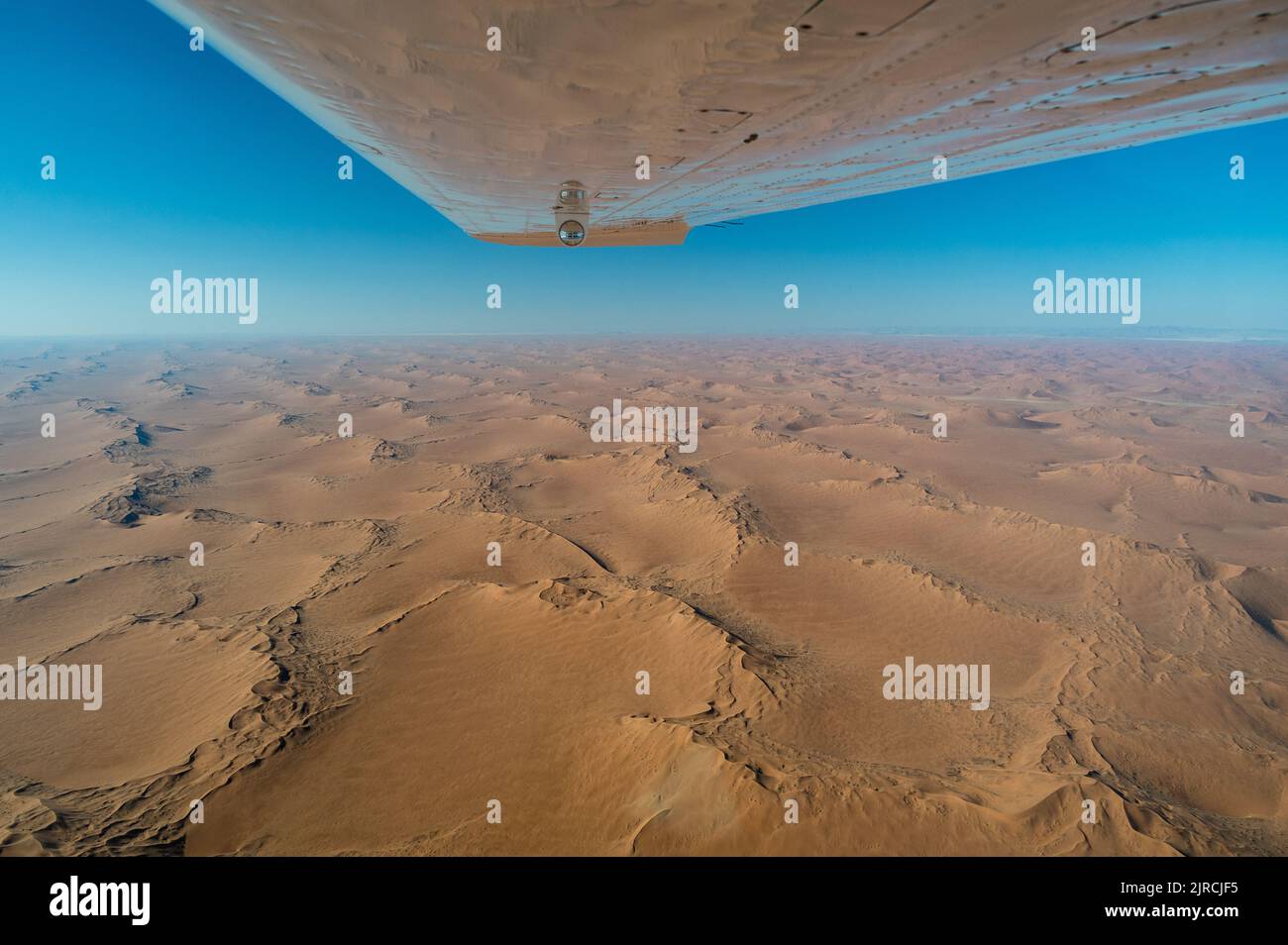 Vue aérienne d'un avion de désert en Namibie Afrique Banque D'Images