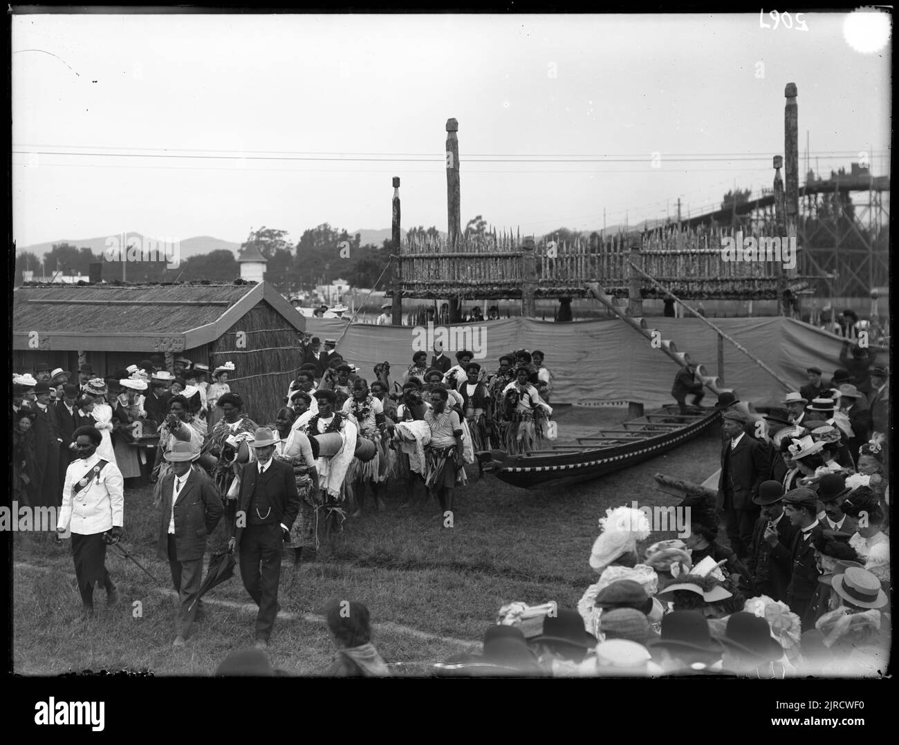 Fijians, 1906 ans, par James McDonald. Banque D'Images