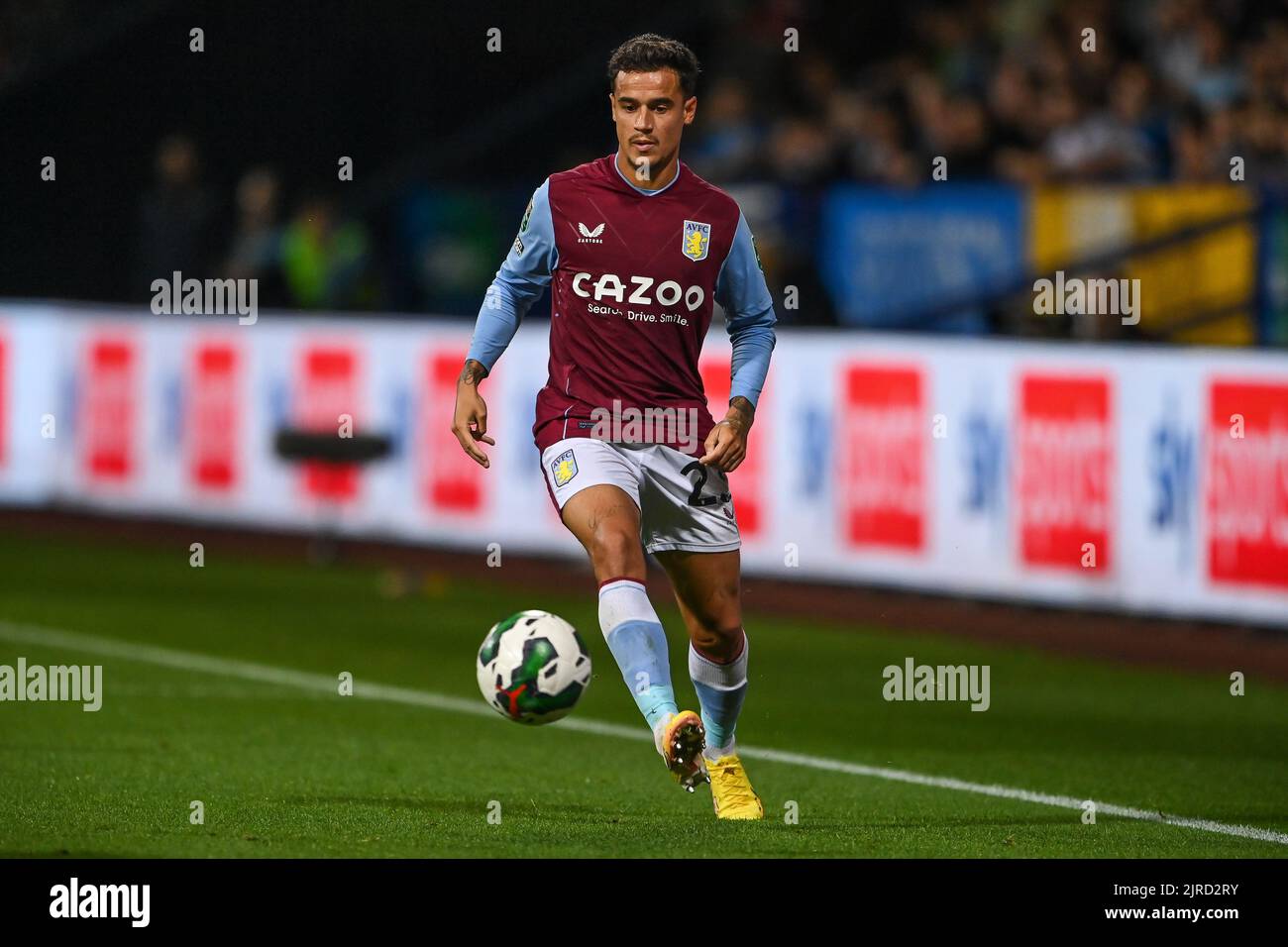 Philippe Coutinho #23 d'Aston Villa passe le ballon, le 8/23/2022. (Photo de Craig Thomas/News Images/Sipa USA) crédit: SIPA USA/Alay Live News Banque D'Images Philippe Coutinho #23 d'Aston Villa passe le ballon, le 8/23/2022. (Photo de Craig Thomas/News Images/Sipa USA) crédit: SIPA USA/Alay Live News Banque D'Images