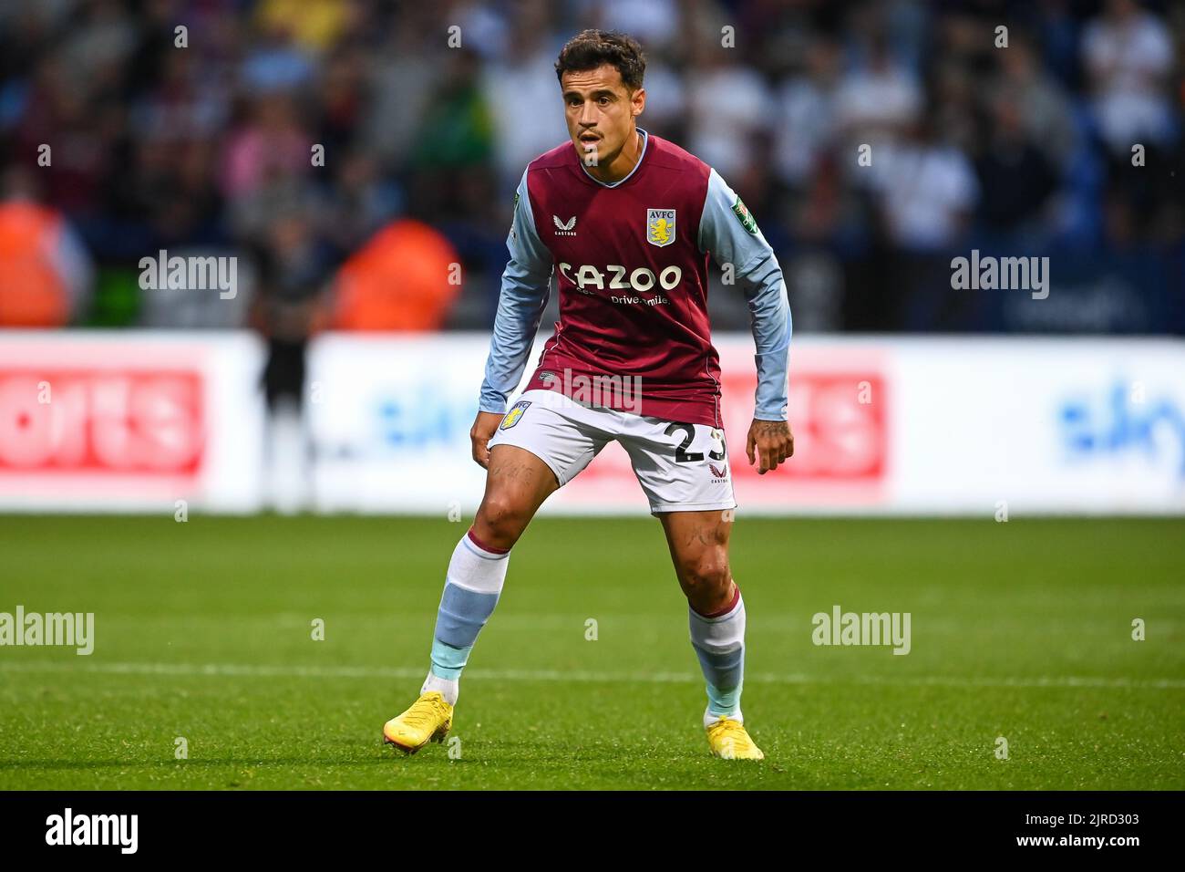 Philippe Coutinho #23 de Aston Villa pendant le match à, le 8/23/2022. (Photo de Craig Thomas/News Images/Sipa USA) crédit: SIPA USA/Alay Live News Banque D'Images Philippe Coutinho #23 de Aston Villa pendant le match à, le 8/23/2022. (Photo de Craig Thomas/News Images/Sipa USA) crédit: SIPA USA/Alay Live News Banque D'Images