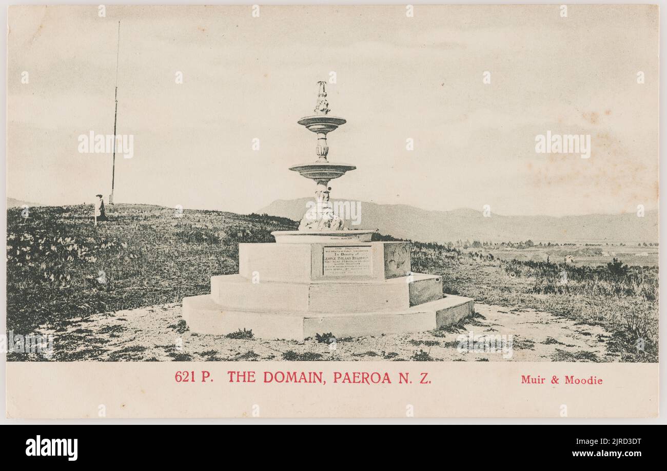 Le domaine, Paeroa, Nouvelle-Zélande, 1905, Paeroa, Par Muir & Moodie. Banque D'Images
