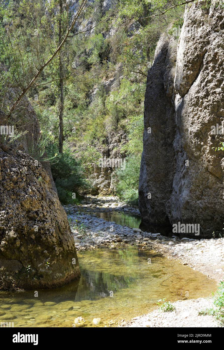 CONGOST de Cajigar situé dans la ville de Tolva province de Huesca, Aragon, Espagne Banque D'Images