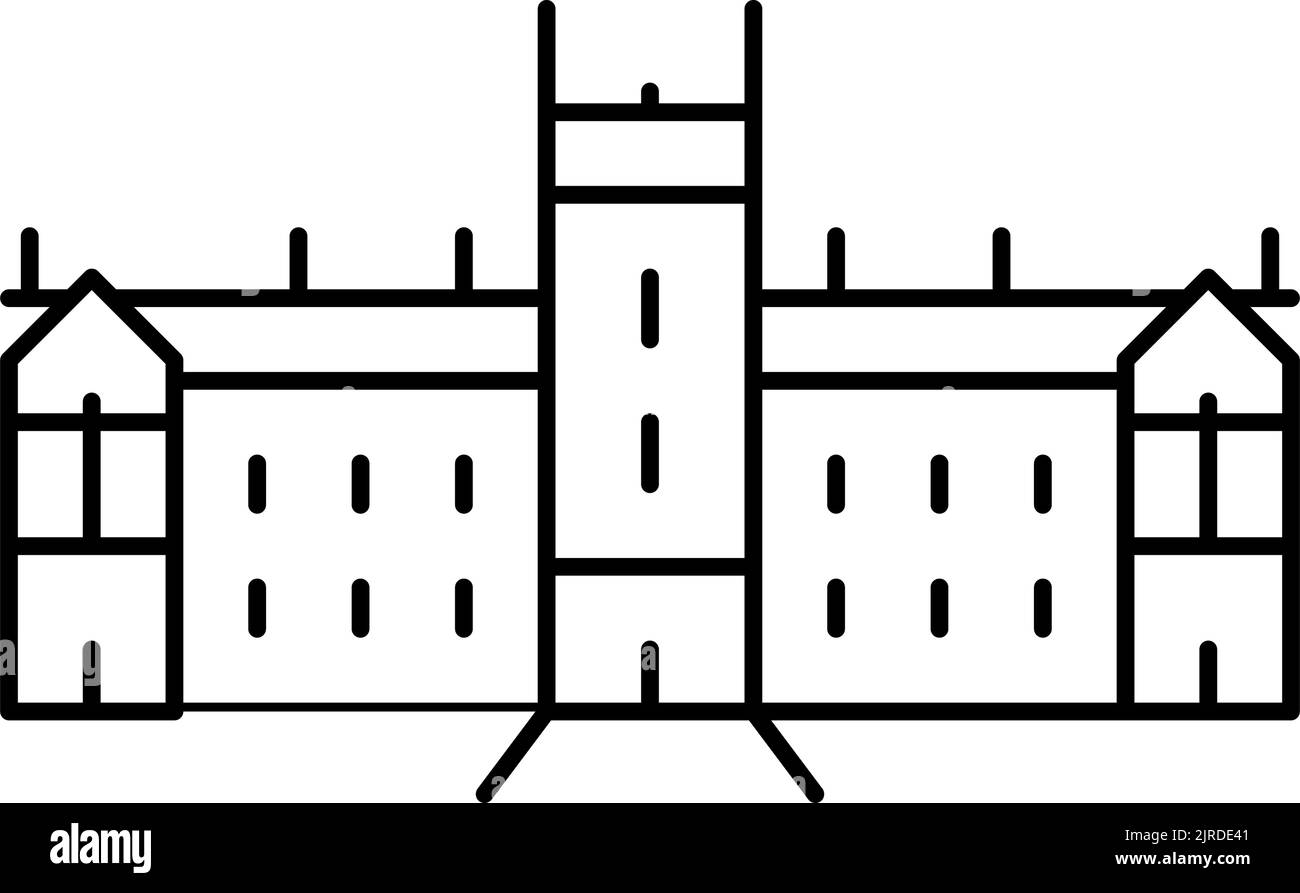 illustration vectorielle de l'icône de la ligne universitaire de sydney Illustration de Vecteur