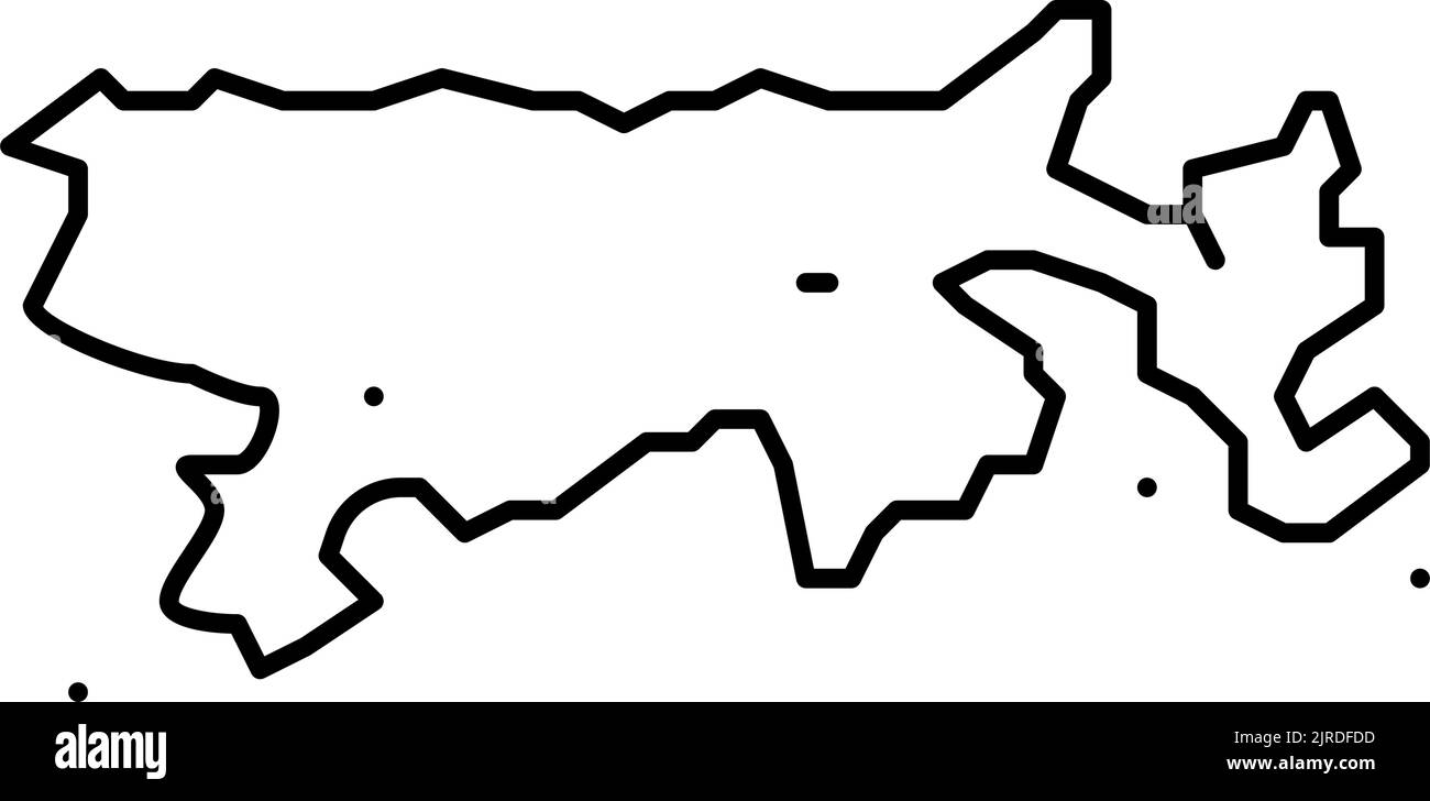 illustration vectorielle de l'icône de la ligne du lac titicaca Illustration de Vecteur