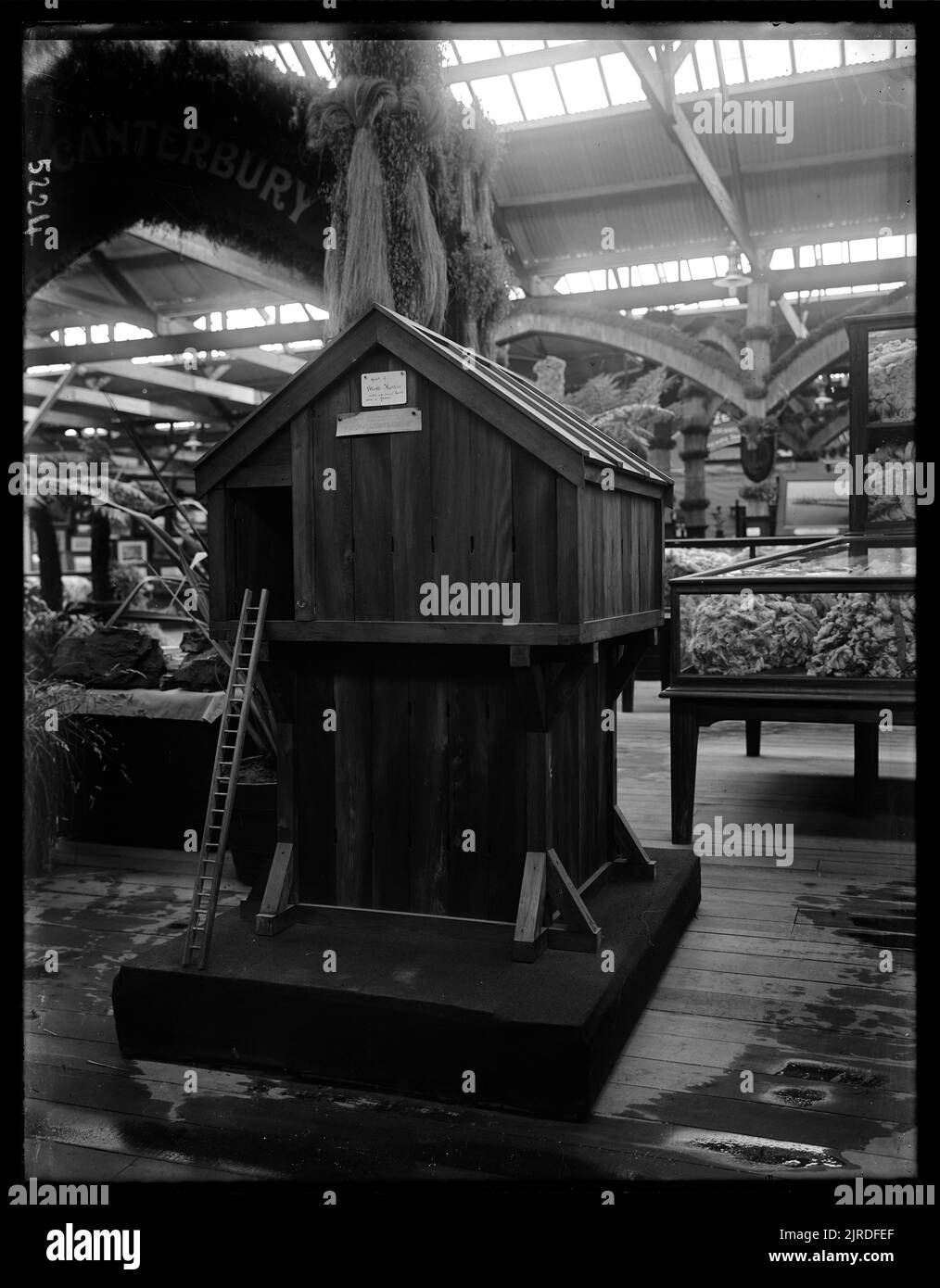 Modèle d'une redoute des guerres de Nouvelle-Zélande, 1906, Wellington, par James McDonald. Banque D'Images