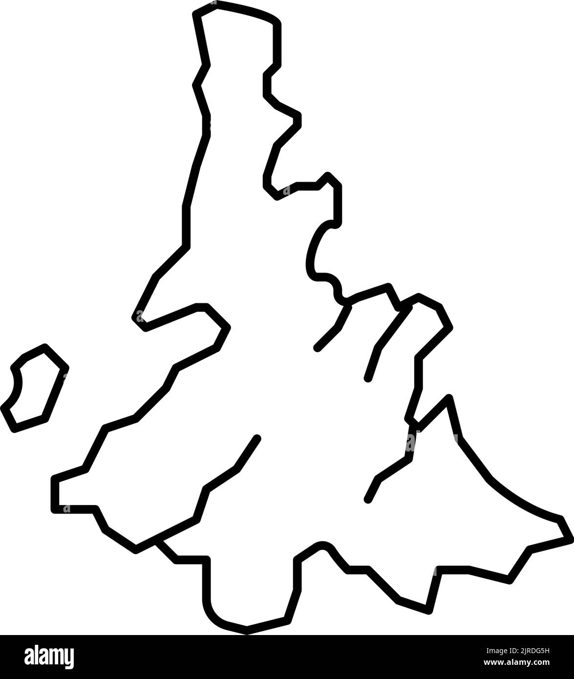 illustration vectorielle de l'icône island whitsunday line Illustration de Vecteur