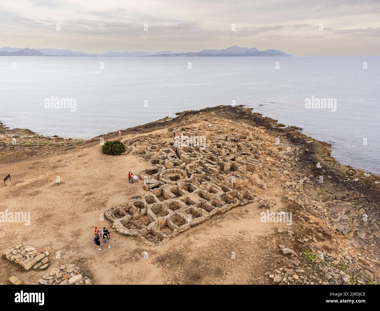 Son site archéologique de la nécropole réelle, nécropole talayotique du 7th siècle av. J.-C., Santa Margarita, Majorque, Iles Baléares, Espagne Banque D'Images