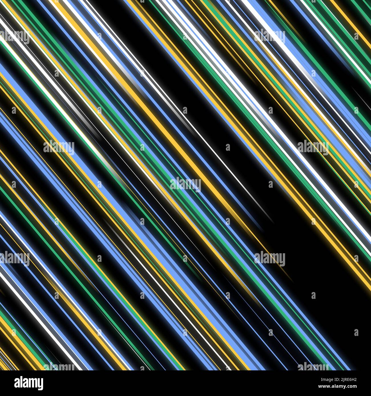 Rayures diagonales lignes lumineuses rayures fluo avec des lignes abstraites lumineuses et colorées de mouvement et de vitesse sur fond noir pour les papiers peints Banque D'Images