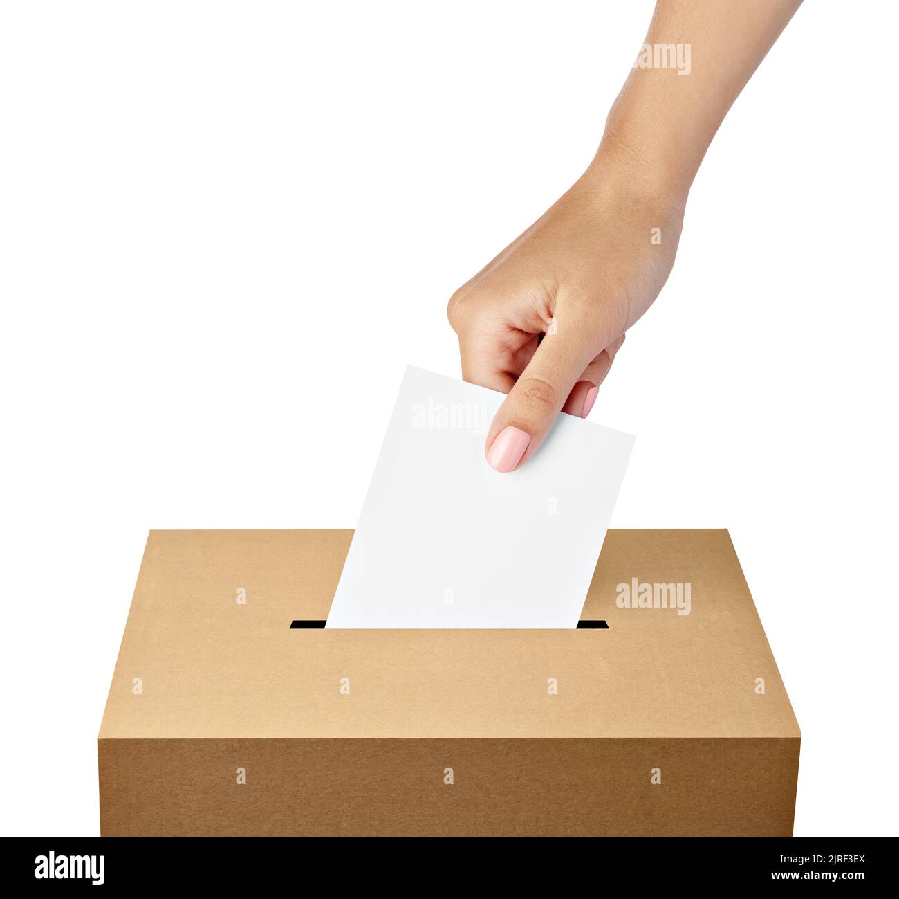 bulletin de vote vote vote élection référendum politique élection femme femme démocratie main électeur politique Banque D'Images