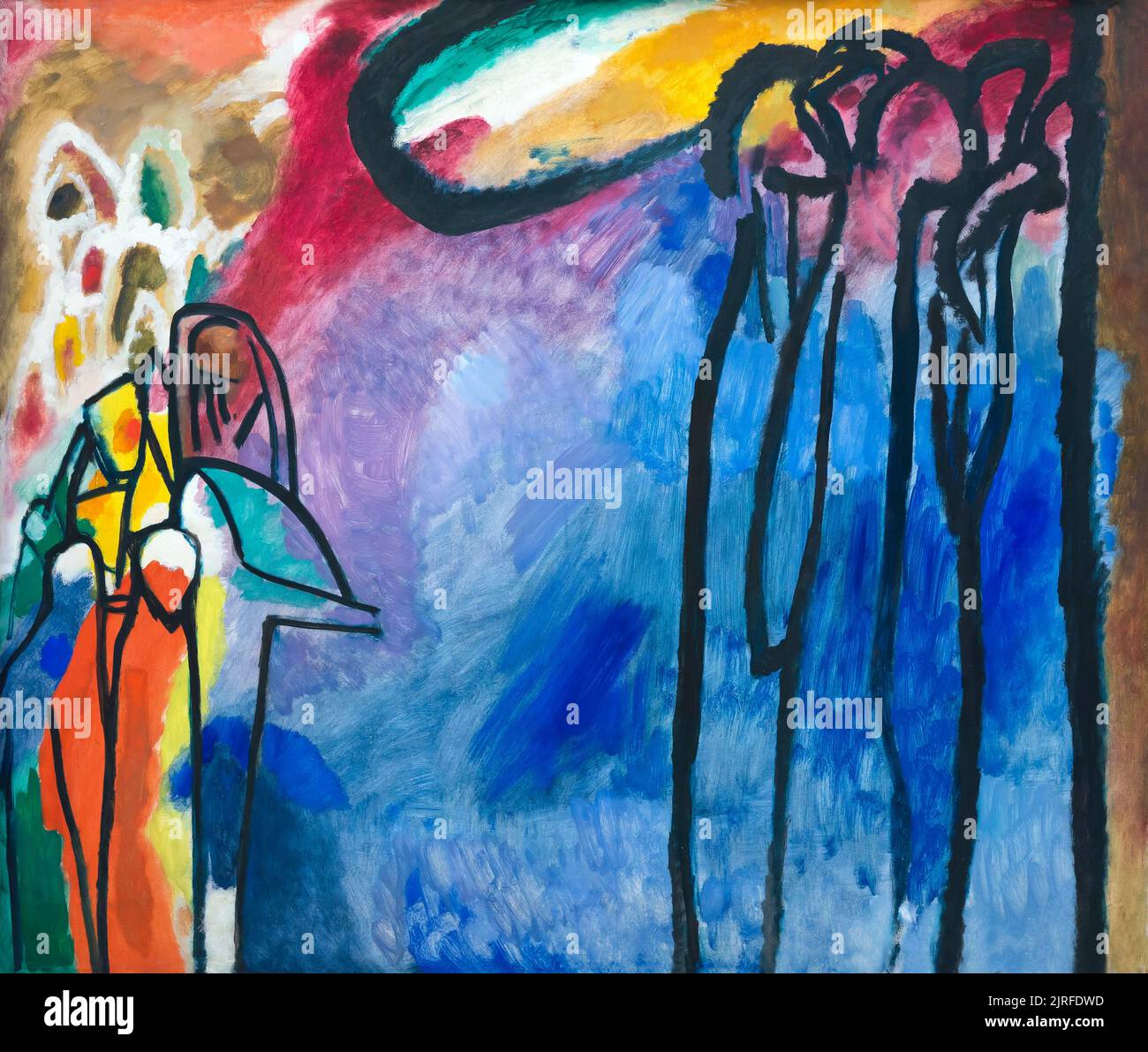 Improvisation 19, Wassily Kandinsky, 1911, Lenbachhaus, Munich, Allemagne, Europe Banque D'Images