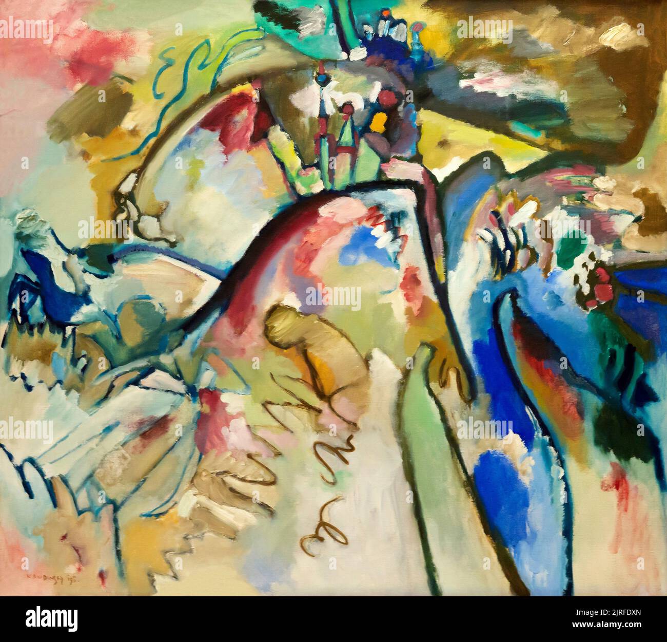 Improvisation 21A, Wassily Kandinsky, 1911, Lenbachhaus, Munich, Allemagne, Europe Banque D'Images