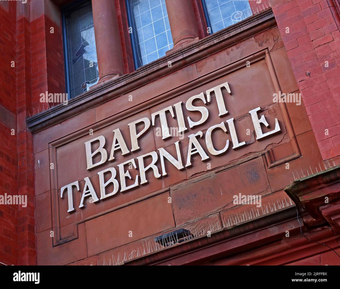 Église baptiste de Tabernacle, 2 Springfield Rd, Blackpool , Lancashire, Angleterre, ROYAUME-UNI, FY1 1QL Banque D'Images