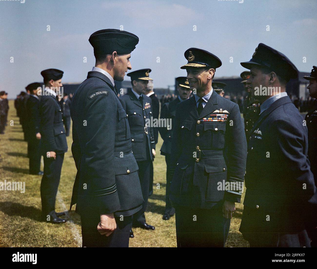 La visite de Sa Majesté le Roi George VI, no 617 Squadron (les briseurs ...
