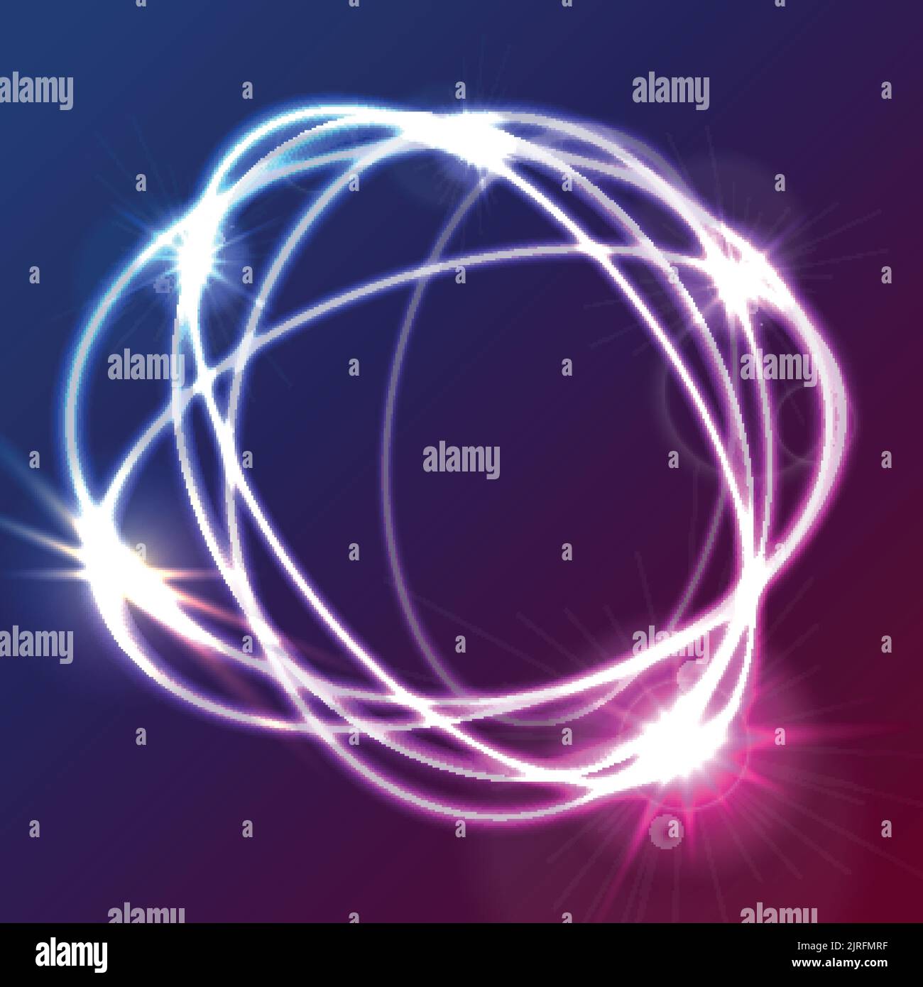 Arrière-plan vectoriel de formes rondes abstraites colorées et lumineuses Illustration de Vecteur