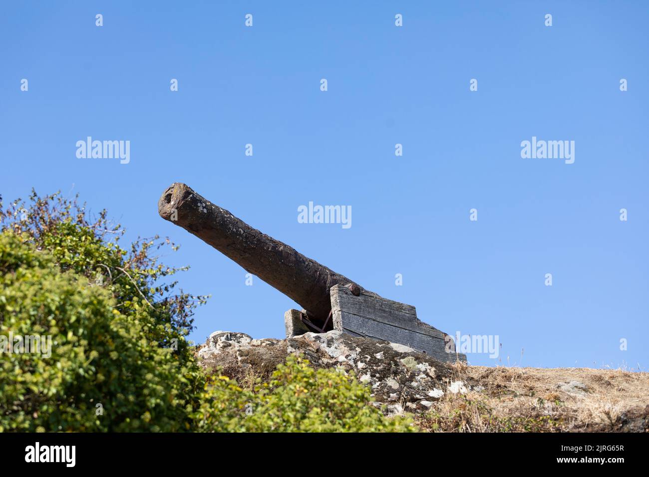Arme historique au port de la Roche Bernard, Bretagne France Banque D'Images