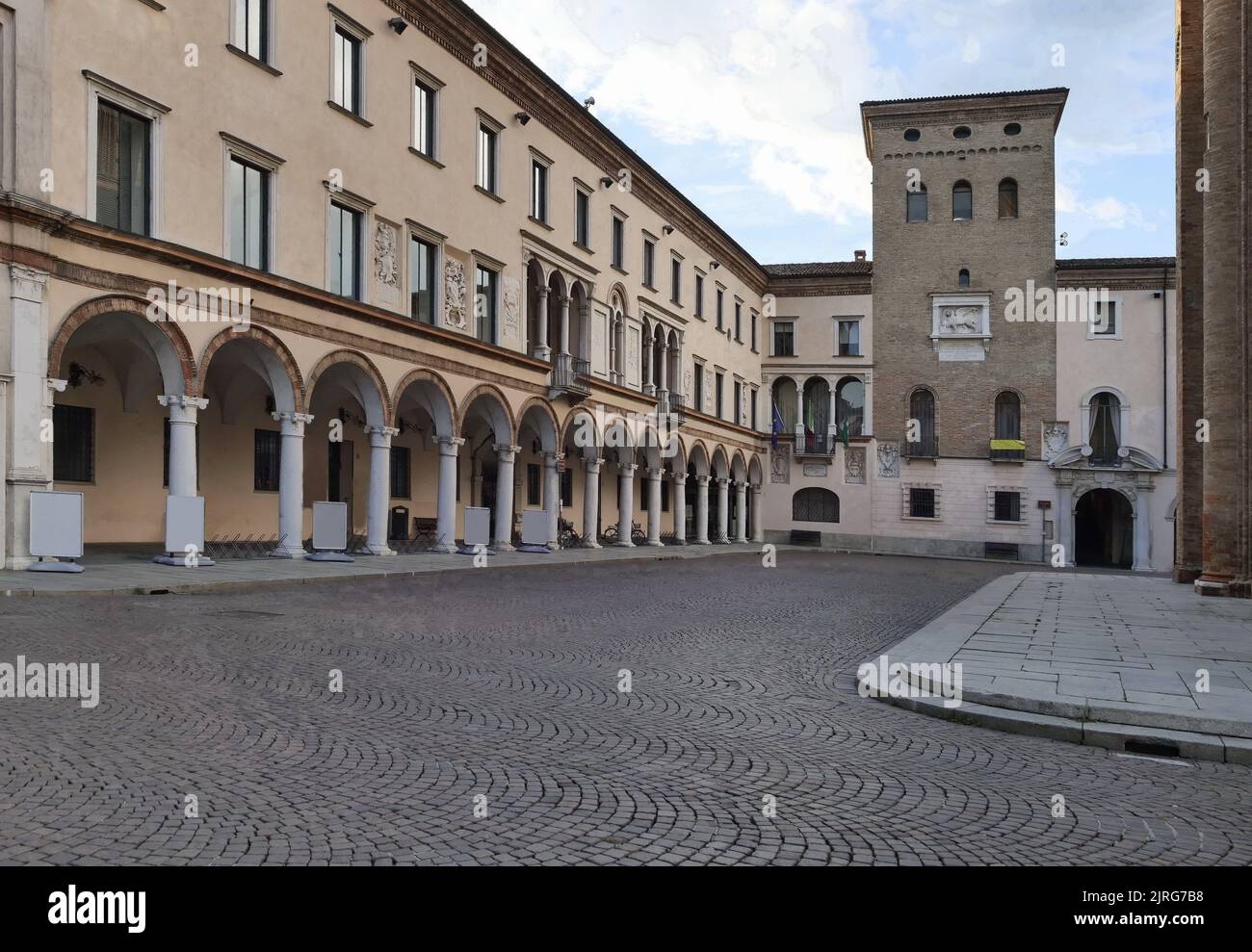 Place du dôme en Crema, province de Cremona, Lombardie, Italie Banque D'Images