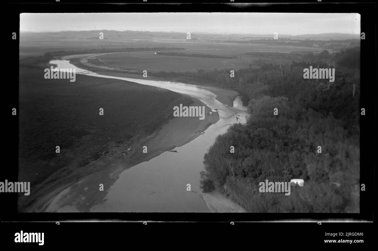 Rivière Manawatu, 19 avril 1930-20 avril 1930, Wellington, par Leslie Adkin. Don de la famille G. L. Adkin, 1964. Banque D'Images