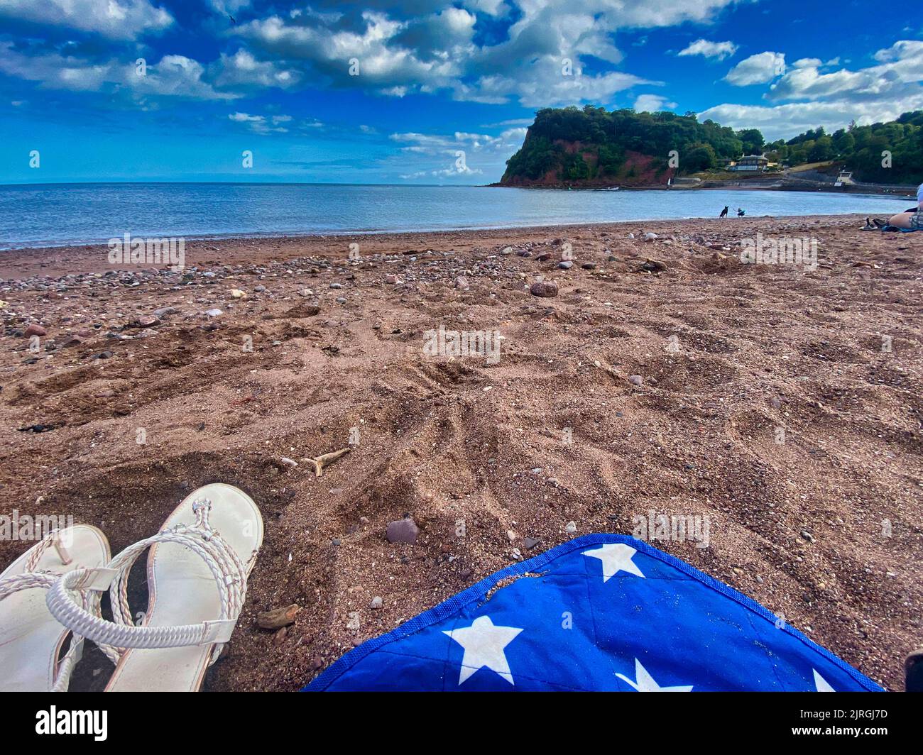 Plage de Teignmouth à South Devon Banque D'Images