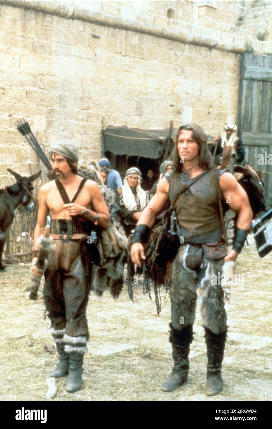 GERRY LOPEZ, Arnold Schwarzenegger, CONAN LE BARBARE, 1982 Banque D'Images