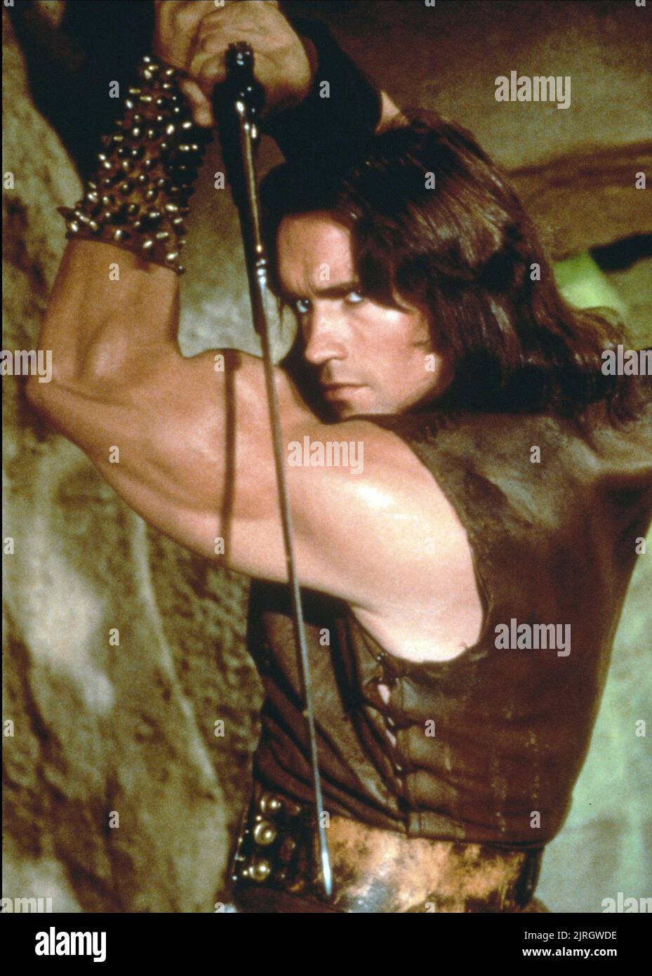 ARNOLD SCHWARZENEGGER, CONAN LE BARBARE, 1982 Banque D'Images